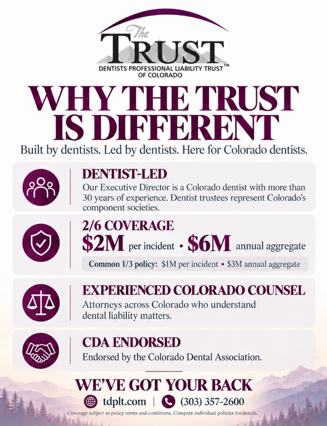 Professional Liability for Dentist Colorado
